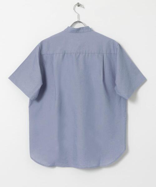 ITEMS URBANRESEARCH（アイテムズ アーバンリサーチ）の「TCインディゴ バンドカラー半袖シャツ（シャツ/ブラウス・メンズ・ライトブルー/ブルー/ネイビー・MEDIUM/LARGE）」の18枚目の写真