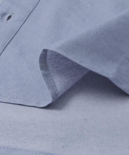 ITEMS URBANRESEARCH（アイテムズ アーバンリサーチ）の「TCインディゴ バンドカラー半袖シャツ（シャツ/ブラウス・メンズ・ライトブルー/ブルー/ネイビー・MEDIUM/LARGE）」の19枚目の写真