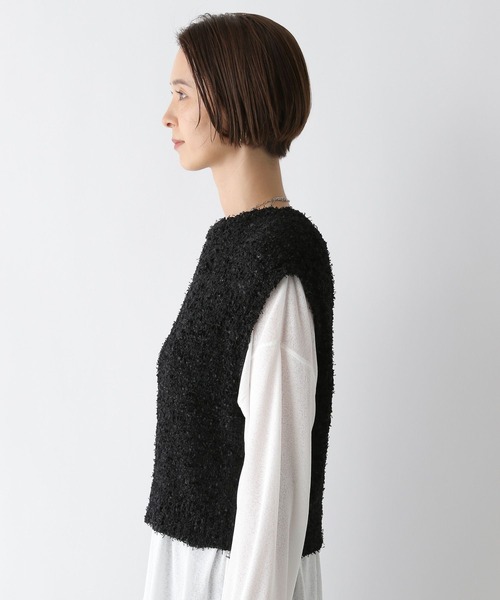 レプシィム　ベスト LEPSIM｜ギャザーWZIPベスト | Rakuten Fashion(楽天
