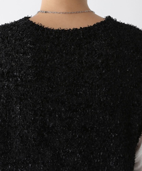 LEPSIM（レプシィム）の「5ゲージフラッグヤーンベスト　143376（ベスト・レディース・ブラック/アイボリー・FREE）」の17枚目の写真