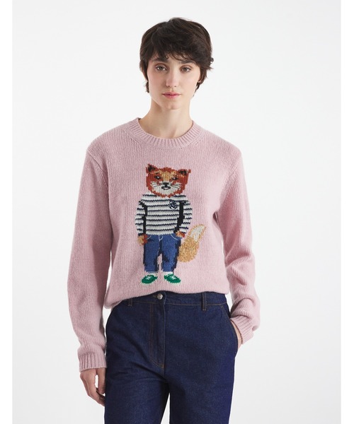 MAISON KITSUNE　レディース　アンゴラニット　S メゾンキツネ maison kitsune 正規 アンゴラ ニット ピンク 楽天市場