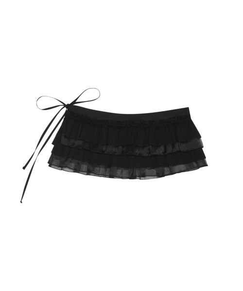 LUVISTRUE(ラヴイズトゥルー)の「PA FRILL WARP SKIRT(スカート・レディース・ブラック/ホワイト・FREE)」の8枚目の写真