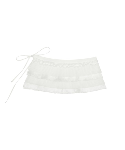 LUVISTRUE(ラヴイズトゥルー)の「PA FRILL WARP SKIRT(スカート・レディース・ブラック/ホワイト・FREE)」の13枚目の写真
