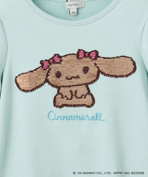 any FAM×サンリオキャラクターズ】ミラクルスパンコール長袖Tシャツ（T