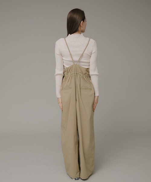 URBAN RESEARCH Sonny Label（アーバンリサーチサニーレーベル）の「フロントジップキャミサロペット（サロペット/オーバーオール・レディース・ブラック/ベージュ・FREE）」の21枚目の写真