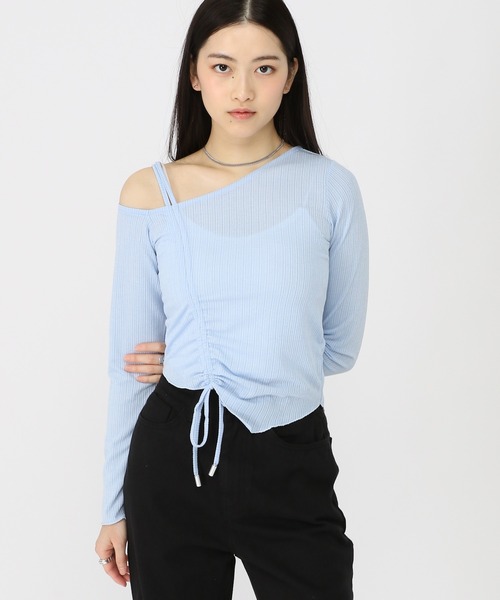 3.3 Field Trip （3.3フィールドトリップ）の「3.3 Field Trip／ヘンケイシャーリング長袖T（Tシャツ/カットソー・レディース・チャコール/アイボリー/カーキ/ライトブルー/クリーム/グレー・FREE）」の22枚目の写真