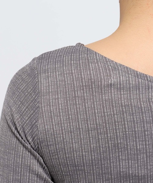 3.3 Field Trip （3.3フィールドトリップ）の「3.3 Field Trip／ヘンケイシャーリング長袖T（Tシャツ/カットソー・レディース・チャコール/アイボリー/カーキ/ライトブルー/クリーム/グレー・FREE）」の7枚目の写真