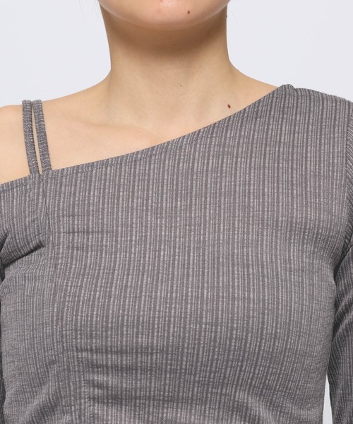 3.3 Field Trip （3.3フィールドトリップ）の「3.3 Field Trip／ヘンケイシャーリング長袖T（Tシャツ/カットソー・レディース・チャコール/アイボリー/カーキ/ライトブルー/クリーム/グレー・FREE）」の8枚目の写真