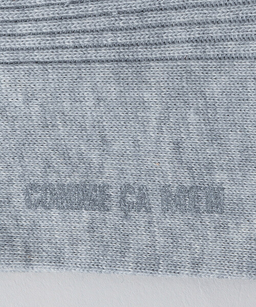 COMME CA MEN（コムサメン）の「ワンポイント リブソックス（ソックス/靴下・メンズ・グレー/ブラック/ホワイト・27.0cm）」の5枚目の写真