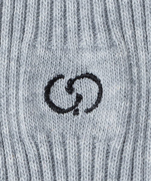 COMME CA MEN（コムサメン）の「ワンポイント リブソックス（ソックス/靴下・メンズ・グレー/ブラック/ホワイト・27.0cm）」の7枚目の写真