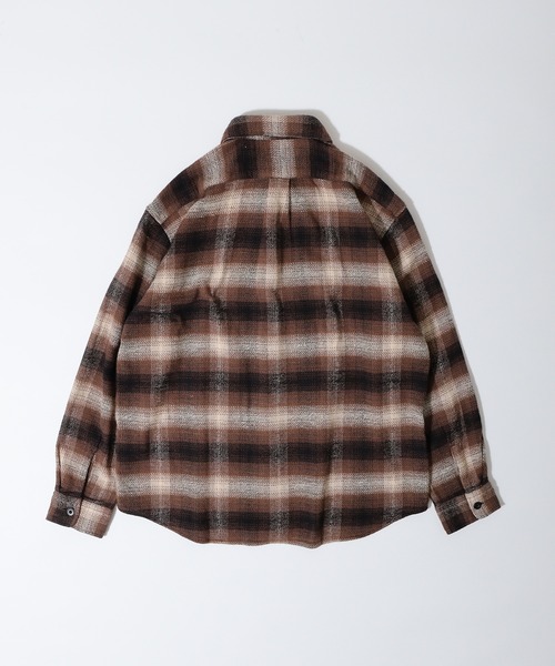FUNALIVE(ファンアライブ)の「Heavy twill check shirt / ヘビーツイル チェックシャツ(シャツ/ブラウス・メンズ・ブラック/チャコール/ブラウン・L/M/XL)」の20枚目の写真