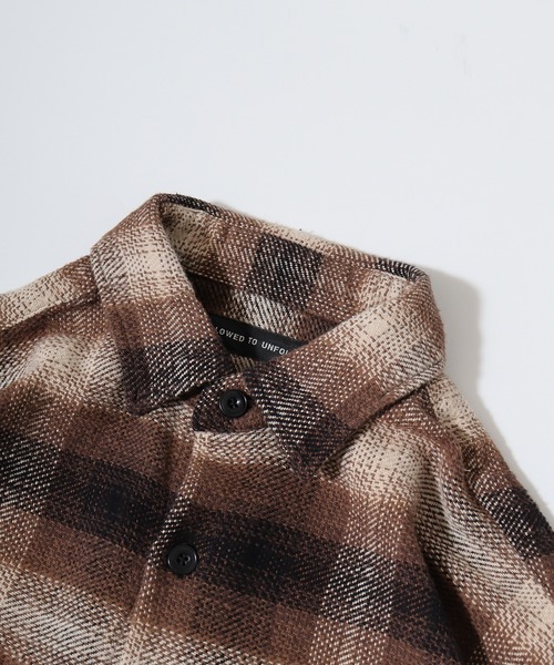 FUNALIVE(ファンアライブ)の「Heavy twill check shirt / ヘビーツイル チェックシャツ(シャツ/ブラウス・メンズ・ブラック/チャコール/ブラウン・L/M/XL)」の17枚目の写真