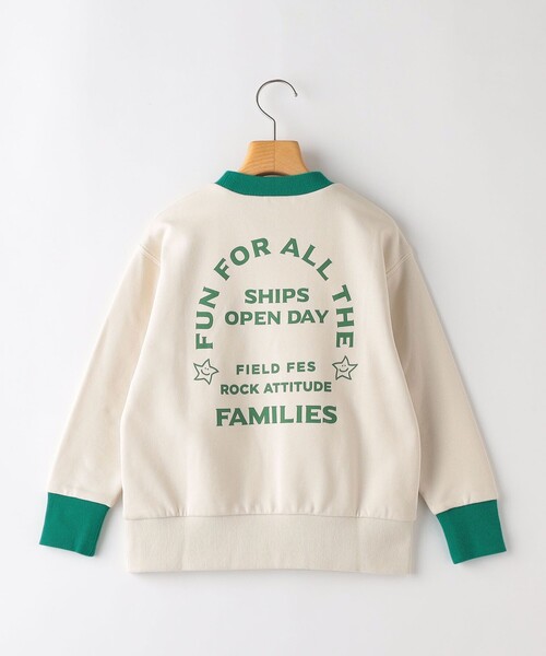 SHIPS(シップス)の「SHIPS KIDS:140~160cm / フェス ポケット スウェット(スウェット・キッズ・ホワイト系/ブラック・160/150/140)」の7枚目の写真