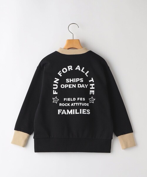 SHIPS(シップス)の「SHIPS KIDS:140~160cm / フェス ポケット スウェット(スウェット・キッズ・ホワイト系/ブラック・160/150/140)」の8枚目の写真