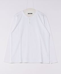 シルケットポンチヘンリーネックロンＴ