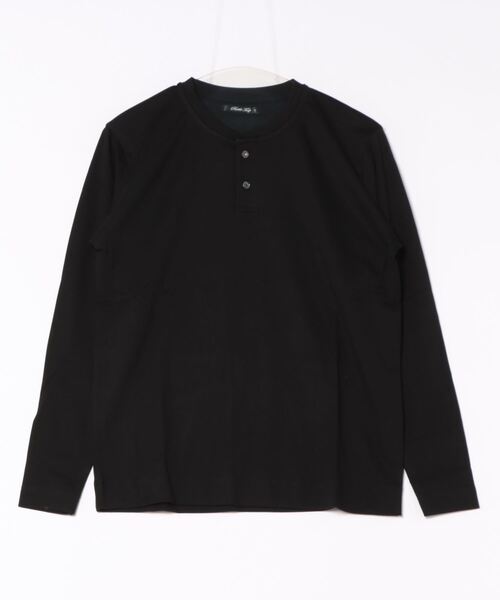 RATTLE TRAP(ラトルトラップ)の「シルケットポンチヘンリーネックロンT(Tシャツ/カットソー・メンズ・ダークグレー/ホワイト/ブラック・M/L/LL/S)」の15枚目の写真