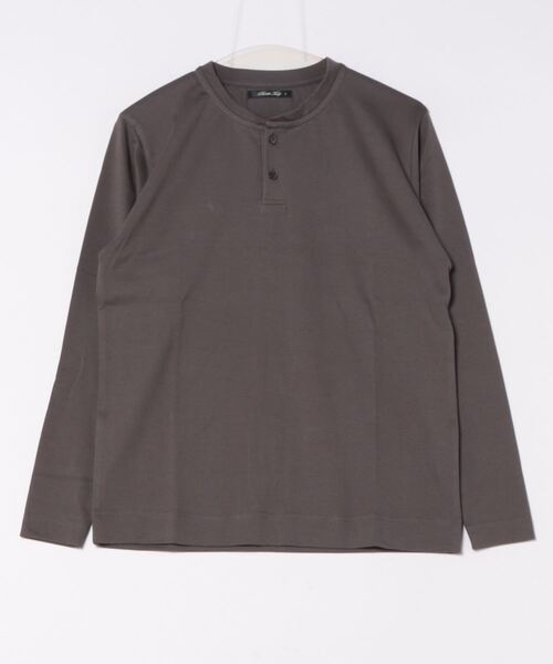RATTLE TRAP(ラトルトラップ)の「シルケットポンチヘンリーネックロンT(Tシャツ/カットソー・メンズ・ダークグレー/ホワイト/ブラック・M/L/LL/S)」の16枚目の写真