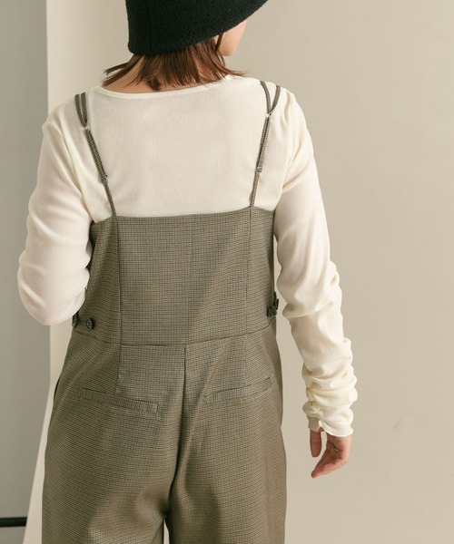 KBF（ケイビーエフ）の「シアーベロアシャーリングスリーブトップス（Tシャツ/カットソー・レディース・ネイビー/カーキ/アイボリー・ONE）」の22枚目の写真