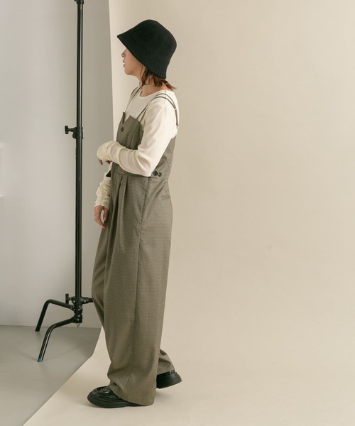 KBF（ケイビーエフ）の「シアーベロアシャーリングスリーブトップス（Tシャツ/カットソー・レディース・ネイビー/カーキ/アイボリー・ONE）」の6枚目の写真