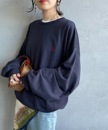 [U.S. POLO ASSN./ユーエスポロアッスン] 別注 ワンポイントロゴ刺繍 ドローコードスウェット