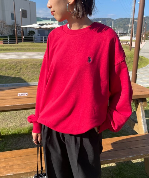 U.S. POLO ASSN.（ユーエスポロアッスン）の「[U.S. POLO ASSN./ユーエスポロアッスン] 別注 ワンポイントロゴ刺繍 ドローコードスウェット（スウェット・レディース・グレー/ブラック/ネイビー/レッド・XL/L/M/S）」の4枚目の写真