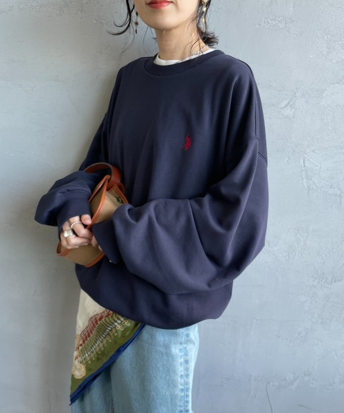 U.S. POLO ASSN.（ユーエスポロアッスン）の「[U.S. POLO ASSN./ユーエスポロアッスン] 別注 ワンポイントロゴ刺繍 ドローコードスウェット（スウェット・レディース・グレー/ブラック/ネイビー/レッド・XL/L/M/S）」の15枚目の写真