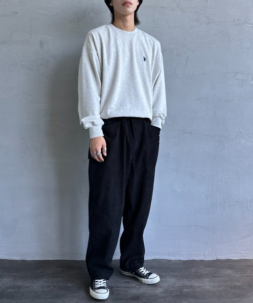 U.S. POLO ASSN.（ユーエスポロアッスン）の「[U.S. POLO ASSN./ユーエスポロアッスン] 別注 ワンポイントロゴ刺繍 ドローコードスウェット（スウェット・レディース・グレー/ブラック/ネイビー/レッド・XL/L/M/S）」の9枚目の写真