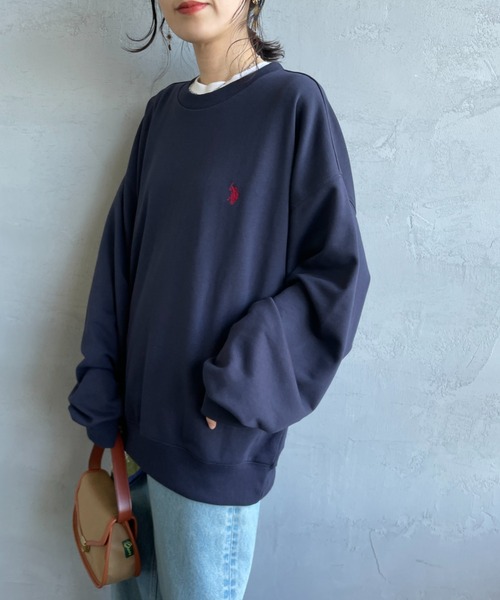 U.S. POLO ASSN.（ユーエスポロアッスン）の「[U.S. POLO ASSN./ユーエスポロアッスン] 別注 ワンポイントロゴ刺繍 ドローコードスウェット（スウェット・レディース・グレー/ブラック/ネイビー/レッド・XL/L/M/S）」の21枚目の写真