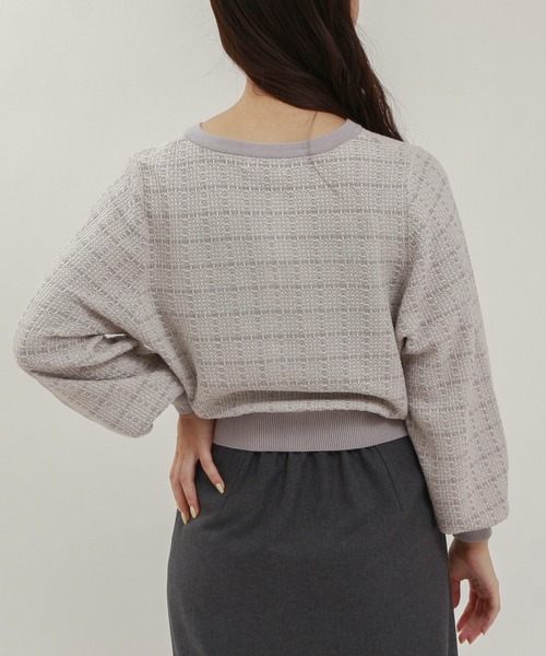 セール】ツイードニットカーディガン（カーディガン/ボレロ）｜TRUDEA