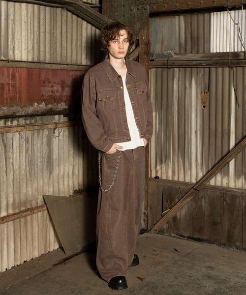 Forte（フォルテ）（フォルテ）の「West Side Modern Vintage Like Baggy Denim Pants/ウエストサイドモダンヴィンテージライクバギーデニムパンツ（デニムパンツ・メンズ・グレー/ライトブラウン/インディゴブルー・MEDIUM/LARGE）」の7枚目の写真