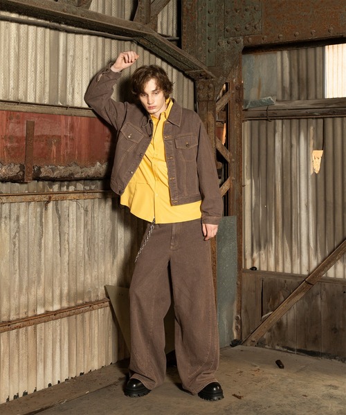 Forte（フォルテ）（フォルテ）の「West Side Modern Vintage Like Baggy Denim Pants/ウエストサイドモダンヴィンテージライクバギーデニムパンツ（デニムパンツ・メンズ・グレー/ライトブラウン/インディゴブルー・MEDIUM/LARGE）」の8枚目の写真