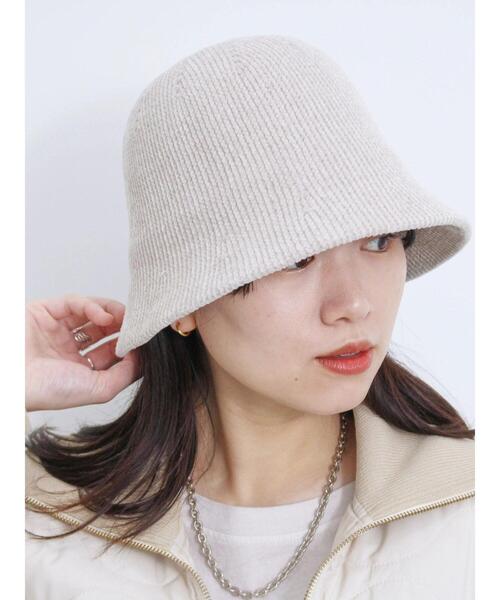 Samansa Mos2 blue（サマンサモスモスブルー）の「モールベルハット（ハット・レディース・ブラック/ベージュ/グレー・F）」の3枚目の写真