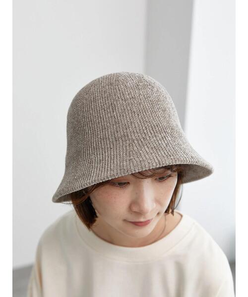 Samansa Mos2 blue（サマンサモスモスブルー）の「モールベルハット（ハット・レディース・ブラック/ベージュ/グレー・F）」の4枚目の写真