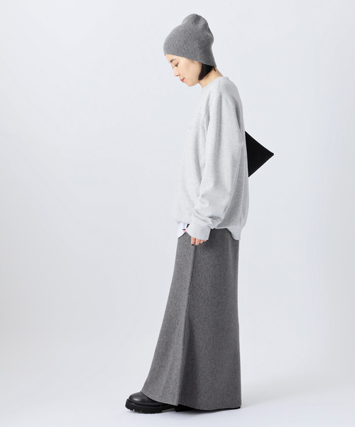 AP STUDIO（エーピーストゥディオ）の「ロゴステッチスウェット（スウェット・レディース・ライトグレー/ベージュ・FREE）」の22枚目の写真