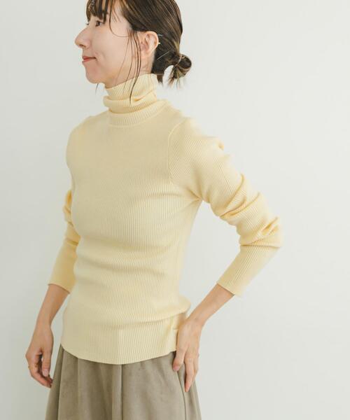 セール】タートルネックリブニット（ニット/セーター）｜ITEMS