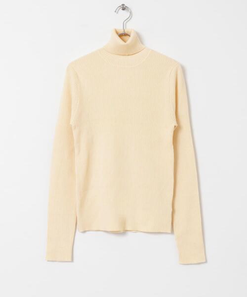 セール】タートルネックリブニット（ニット/セーター）｜ITEMS