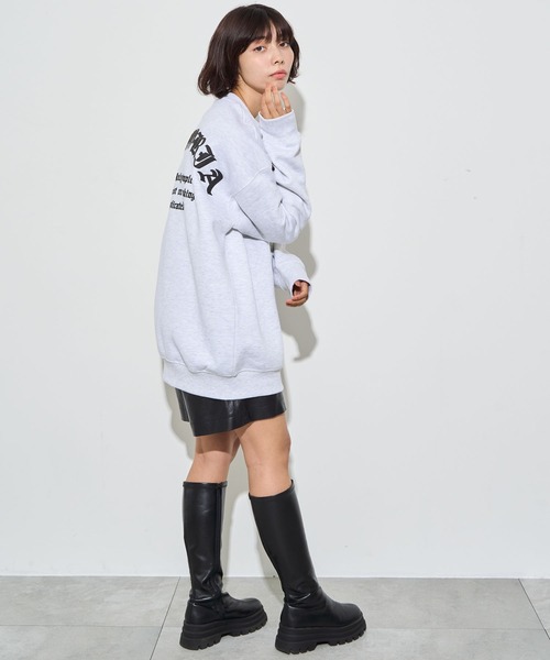 WEGO（ウィゴー）の「WEGO/アーチバックロゴグラフィックプルオーバー（スウェット・メンズ・チャコールグレー/アッシュグレー・MEDIUM/LARGE）」の13枚目の写真