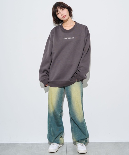 WEGO（ウィゴー）の「WEGO/アーチバックロゴグラフィックプルオーバー（スウェット・メンズ・チャコールグレー/アッシュグレー・MEDIUM/LARGE）」の11枚目の写真