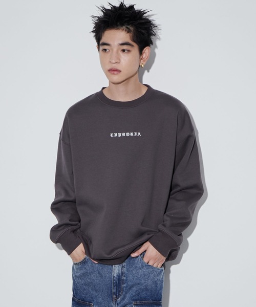 WEGO（ウィゴー）の「WEGO/アーチバックロゴグラフィックプルオーバー（スウェット・メンズ・チャコールグレー/アッシュグレー・MEDIUM/LARGE）」の14枚目の写真