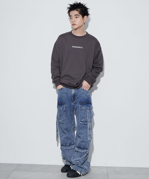 WEGO（ウィゴー）の「WEGO/アーチバックロゴグラフィックプルオーバー（スウェット・メンズ・チャコールグレー/アッシュグレー・MEDIUM/LARGE）」の16枚目の写真