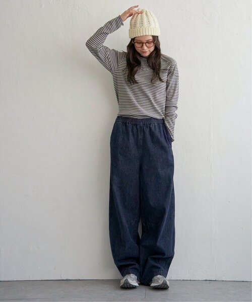 LBC(エルビーシー)の「【雑誌InRed12月号掲載】ミニワッフルタートルロンT(Tシャツ/カットソー・レディース・グレー/オフホワイト/ブラック・M/L)」の8枚目の写真