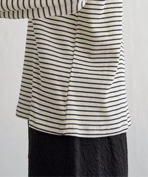 LBC(エルビーシー)の「【雑誌InRed12月号掲載】ミニワッフルタートルロンT(Tシャツ/カットソー・レディース・グレー/オフホワイト/ブラック・M/L)」の16枚目の写真