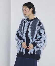 Firsthand | Firsthand/ファーストハンド バイカラーフリンジニット(ニット/セーター)