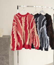 Firsthand | Firsthand/ファーストハンド バイカラーフリンジニット(ニット/セーター)