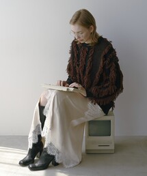 Firsthand | Firsthand/ファーストハンド バイカラーフリンジニット(ニット/セーター)