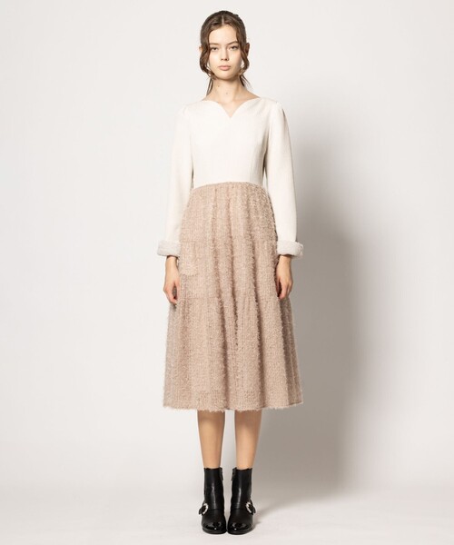 TOCCA(トッカ)の「【ヨンア×大人百花コラボ】SUGARPLUM ドレス(ワンピース・レディース・ベージュ系/ブラック系・0/2/00/4/6)」の12枚目の写真