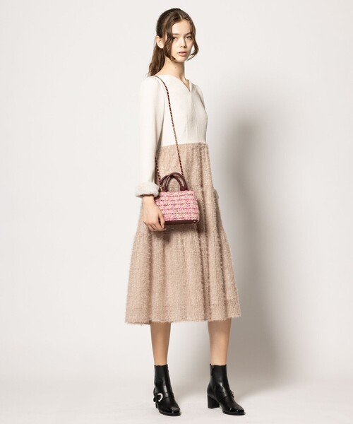 TOCCA(トッカ)の「【ヨンア×大人百花コラボ】SUGARPLUM ドレス(ワンピース・レディース・ベージュ系/ブラック系・0/2/00/4/6)」の14枚目の写真