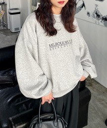 刺繍カラフルロゴスウェット
