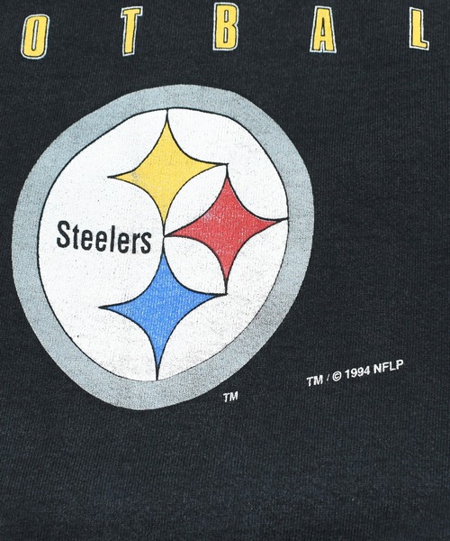 NBA/NFL/NHL/MLB(エヌビーエーエヌエフエルエヌエイチエルエムエルビー)の「【ヴィンテージ古着】90's PITTSBURGH STEELERS FOOTBALL プルオーバースウェット(スウェット・メンズ・ブラック・LARGE)」の4枚目の写真