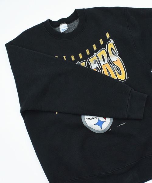 NBA/NFL/NHL/MLB(エヌビーエーエヌエフエルエヌエイチエルエムエルビー)の「【ヴィンテージ古着】90's PITTSBURGH STEELERS FOOTBALL プルオーバースウェット(スウェット・メンズ・ブラック・LARGE)」の11枚目の写真
